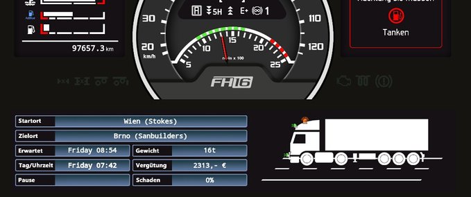 Volvo Fh16 Dashboard   Mod Image