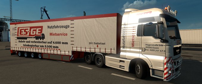 Standalone-Trailer MAN TGX ES-GE Schwerlast Combo Eurotruck Simulator mod