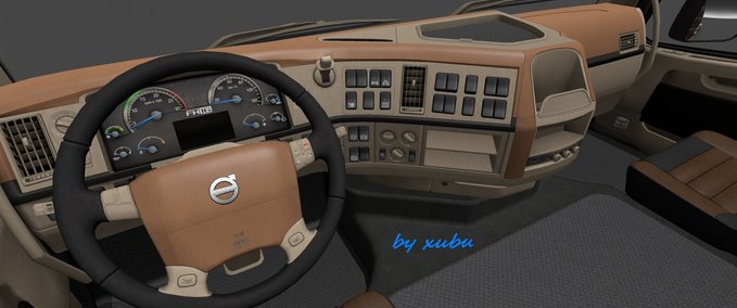 Interieurs Volvo FH 16 2009 Beige Eurotruck Simulator mod