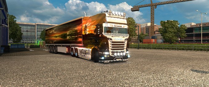 Skins RJL Scania Longline EXC Eurotruck Simulator mod