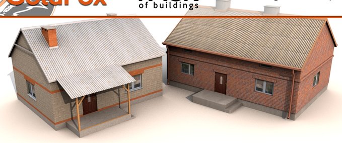 Gebäude  Häuser High Low Poly Landwirtschafts Simulator mod