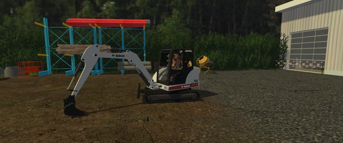 Bagger & Radlader Bobcat 331 Landwirtschafts Simulator mod