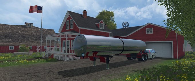 Auflieger US Milk Trailer Landwirtschafts Simulator mod