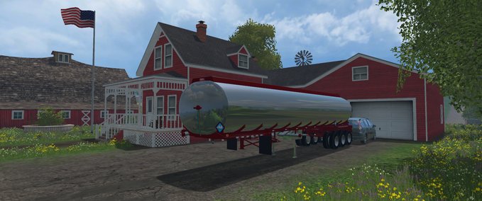 Auflieger US Milk Trailer Landwirtschafts Simulator mod