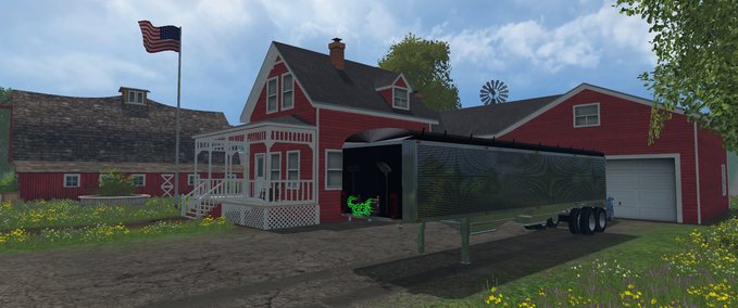 Auflieger US Wilson Grain Trailer Landwirtschafts Simulator mod