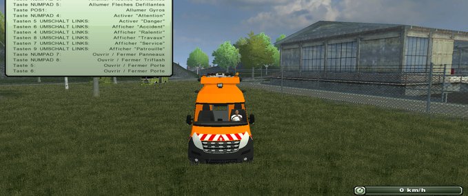 Sonstige Fahrzeuge Absperr Wagen Landwirtschafts Simulator mod