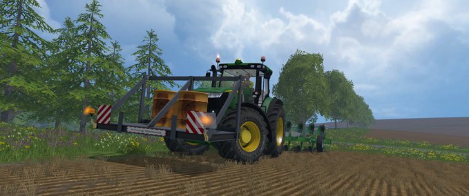 Gewichte Platform mit fässer Landwirtschafts Simulator mod