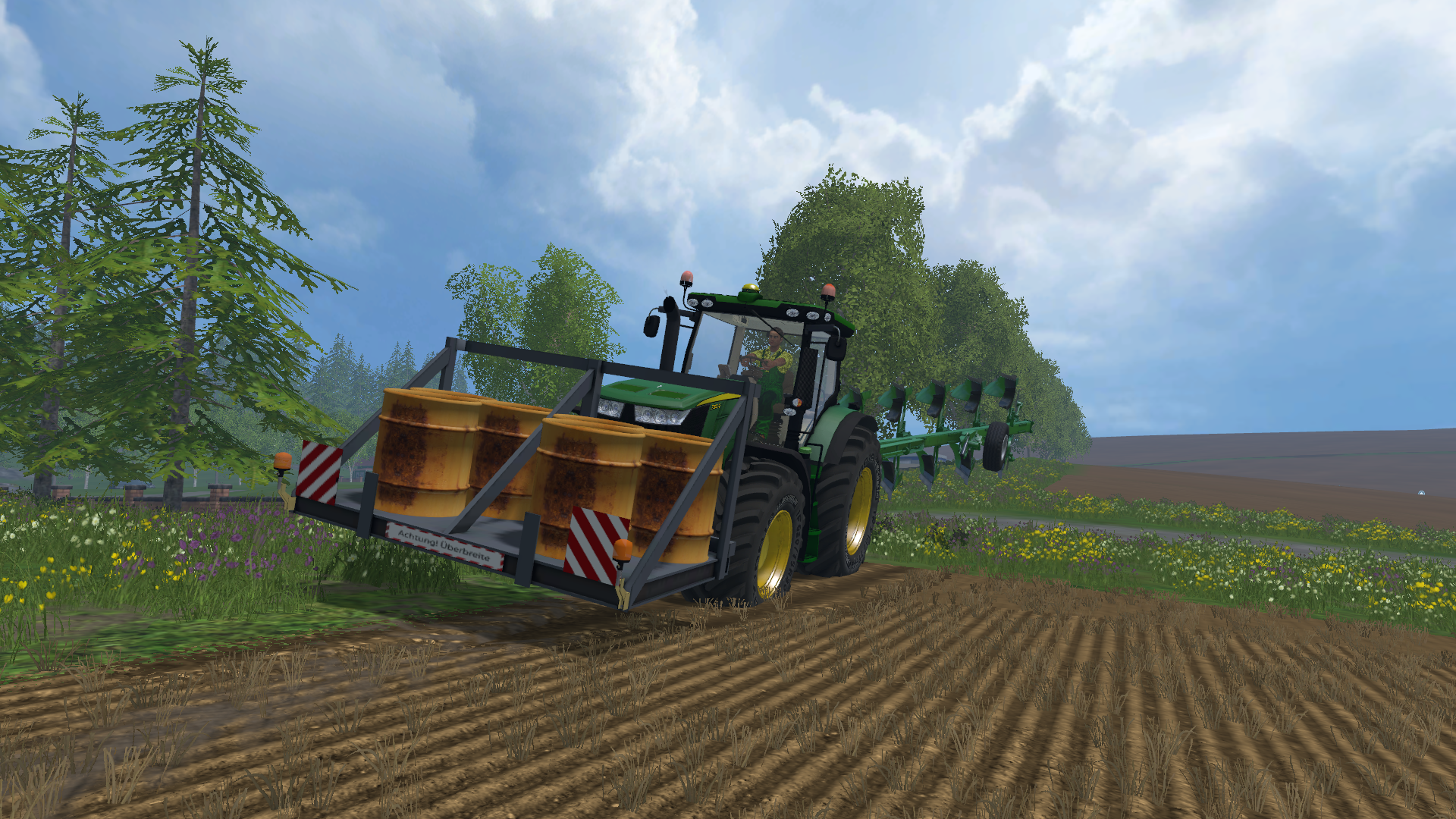Platform with barrels - Thumbnail 1