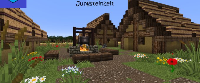 Maps Dorf aus der Jungsteinzeit Minecraft mod