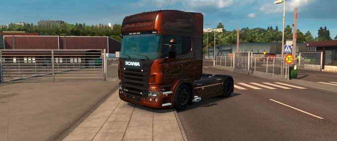 Skins Black Amber Eurotruck Simulator mod