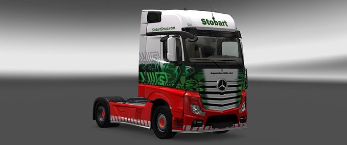 Skins Mercedes New Actros Stobart Eurotruck Simulator mod