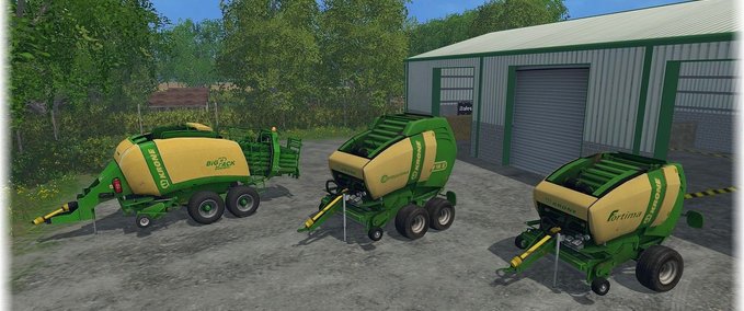 Pressen Krone Ballen Pressen Set Landwirtschafts Simulator mod