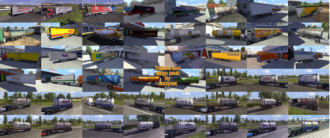 Trailer Addon for the Trailers and Cargo Pack Eurotruck Simulator mod