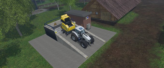 Platzierbare Objekte Ballenschredder Landwirtschafts Simulator mod
