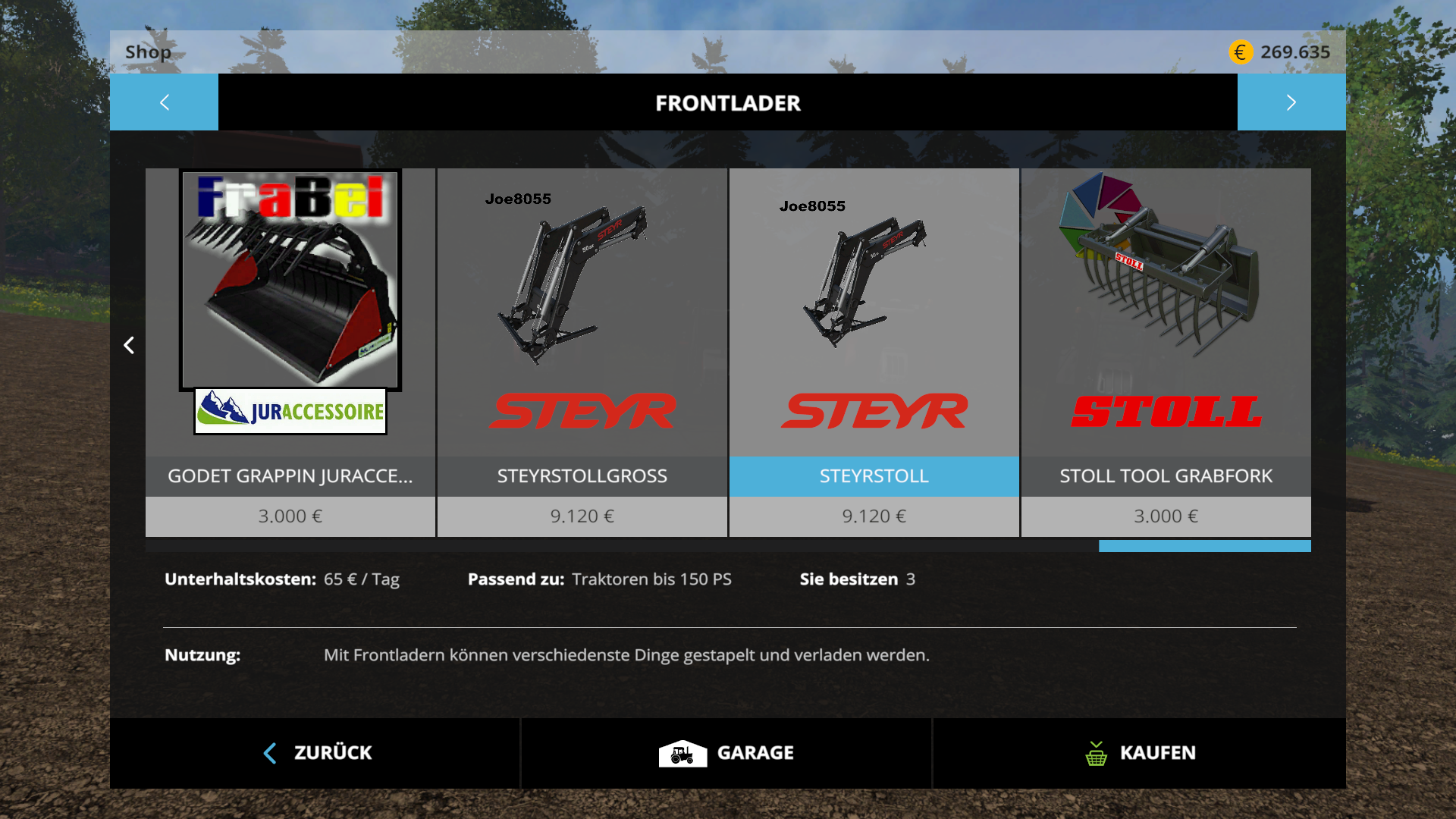 Steyr Stoll Frontlader Farbig - Thumbnail 1