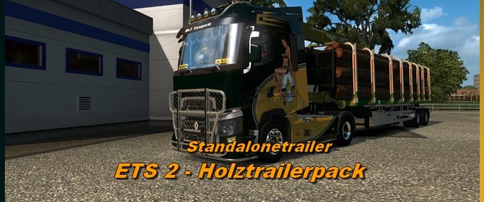 Holztrailerpack  Mod Image