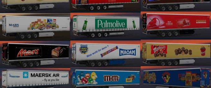 Standalone-Trailer JBK-Trailerpack 8 Eurotruck Simulator mod