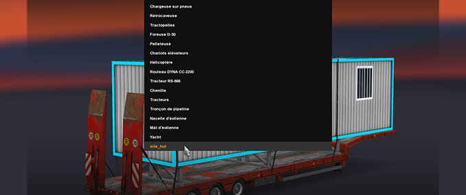 Overweight Cargo Site hut Eurotruck Simulator mod