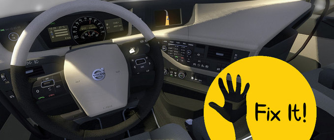 Interieurs Volvo 2012 Interior FIX Eurotruck Simulator mod