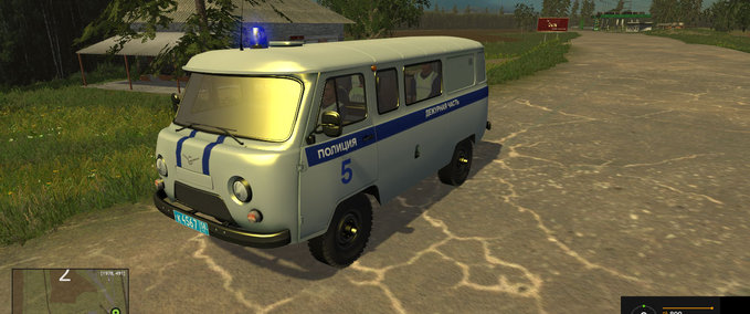 PKWs UAZ 3909 Police Landwirtschafts Simulator mod