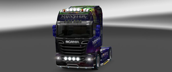 Skins Scania Streamline Monster Energy Drink Eurotruck Simulator mod