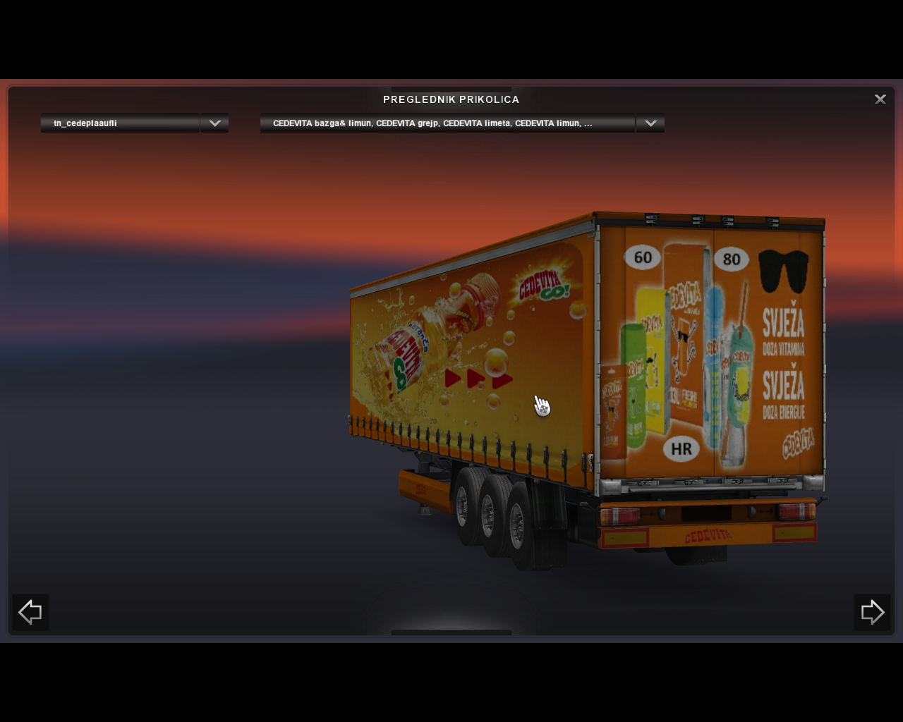 Cedevita Trailer tarp - Thumbnail 1