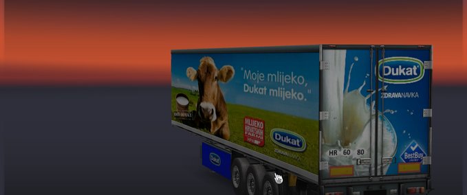 Trailer Dukat Trailer Kühlanhänger Eurotruck Simulator mod