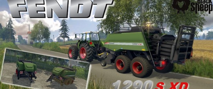 Pressen Baler Fendt 1290 S XD  Landwirtschafts Simulator mod