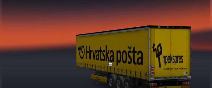 Skins Kroatischer Post Trailer Eurotruck Simulator mod