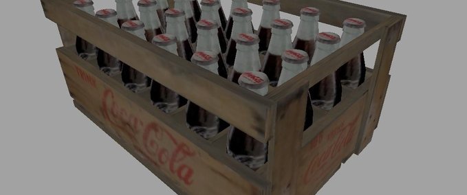 Platzierbare Objekte Coca Cola Holzkiste Landwirtschafts Simulator mod