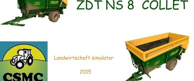 Auflieger ZDT NS8 COLLET  Landwirtschafts Simulator mod