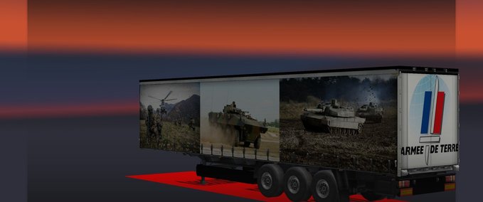 Trailer french army trailer Eurotruck Simulator mod