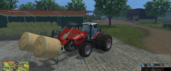 Frontlader Ballengabel Landwirtschafts Simulator mod