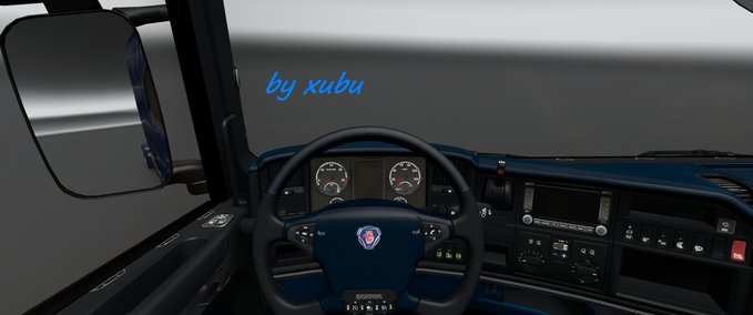 Interieurs Scania R Primary Blue  Eurotruck Simulator mod