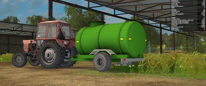 Sonstige Anhänger HM Fuel Trailer Landwirtschafts Simulator mod