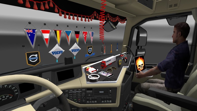 ETS DLC Cabin Accessories pack 1.5 Interieurs Mod für Eurotruck Simulator 2