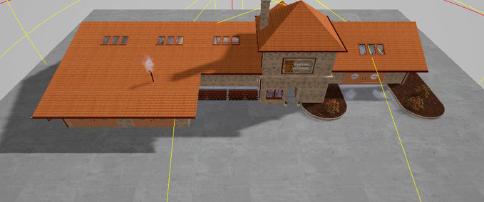 Gebäude mit Funktion Modell Sägewerk Landwirtschafts Simulator mod