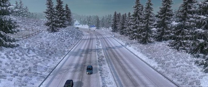 Sonstige Eisiger Winter Wetter Eurotruck Simulator mod