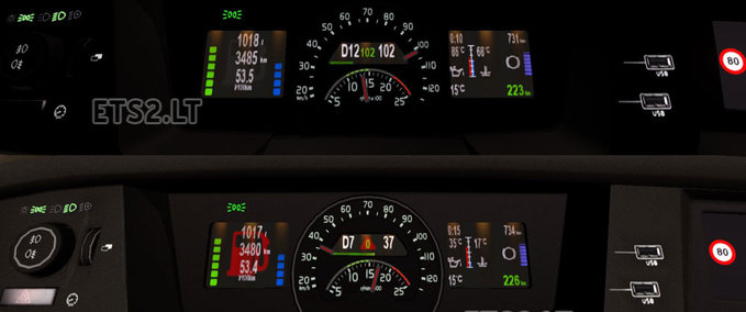 Mods Volvo FH16 Dashboard Eurotruck Simulator mod