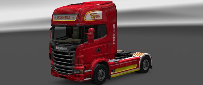 Skins Scania 1 FC Union Berlin Eurotruck Simulator mod