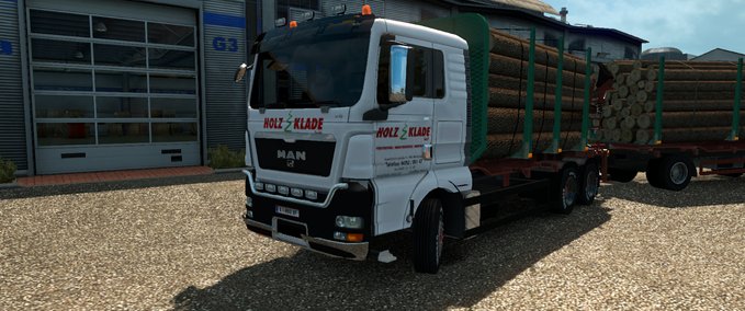 Skins MAN TGX Klade Holz  Eurotruck Simulator mod