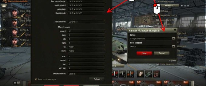 Hangar Hangar Manager World Of Tanks mod