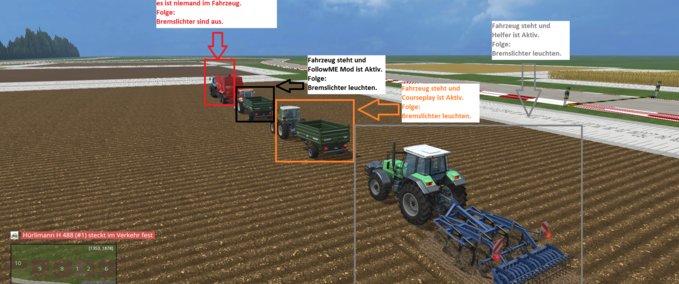Scripte Bremslicht Erweiterung Landwirtschafts Simulator mod