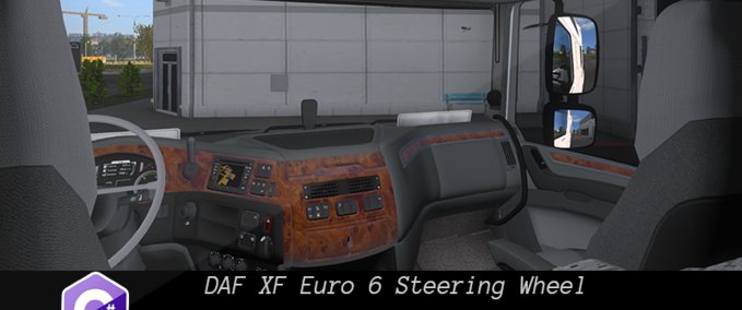 DAF Daf XF Euro 6 Steering Wheel Eurotruck Simulator mod