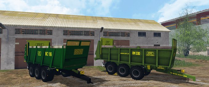 Miststreuer ZDT Rm33 und Mc 186  Landwirtschafts Simulator mod