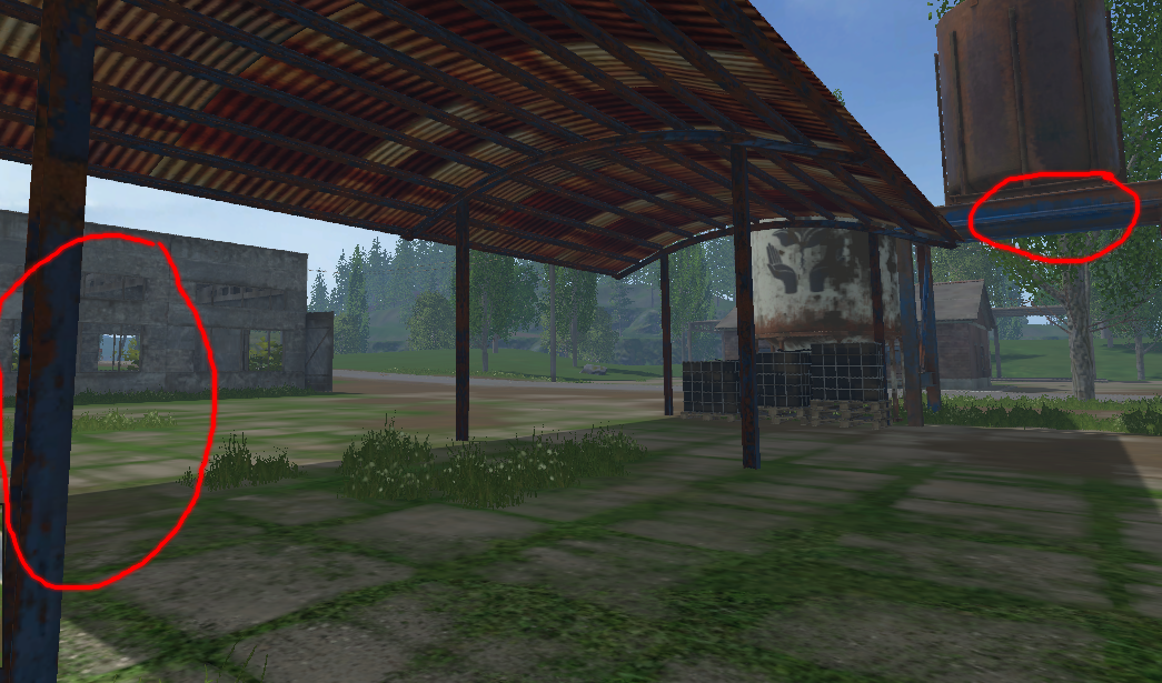 Shelter with a corrugated roof - Thumbnail 1