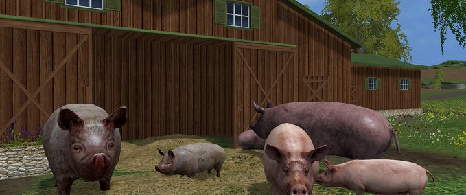 Platzierbare Objekte Grunzende Schweine Landwirtschafts Simulator mod