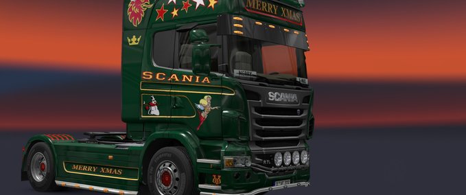 Skins Scania r XMAS Eurotruck Simulator mod