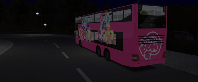 Bus Skins My Little Pony MAN DD DL09 OMSI 2 mod