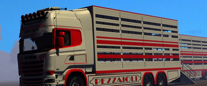 Scania TRUCK SCANIA AND TRAILER  "PEZZAIOLI" Landwirtschafts Simulator mod
